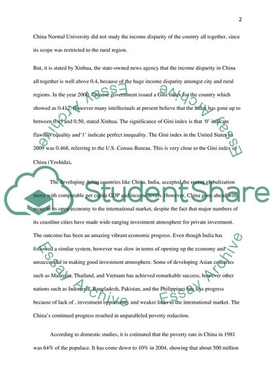 Huge Inequality between Poor and Rich in China