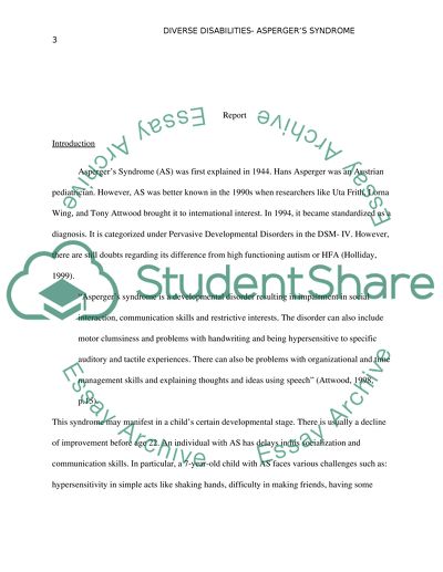 Asperger Syndrome: Interventions and Possibilities