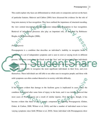 Prosopagnosia: Reasons and Effects