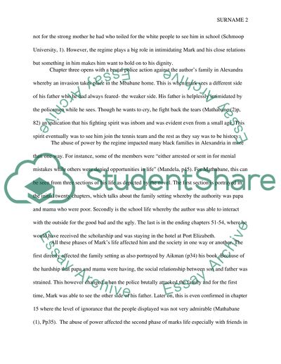 Kaffir boy essay