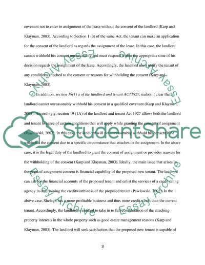 The Relationships Between Landlord and Tenants