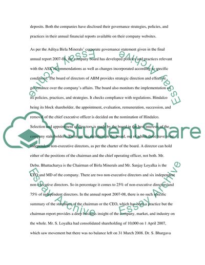 Investigation of Corporate Governance Characteristics