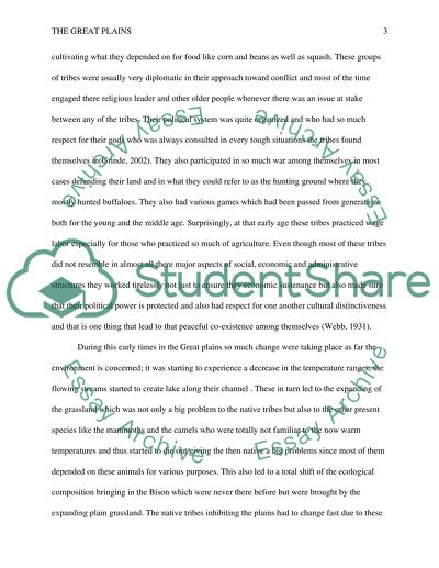 The History of Great Plains