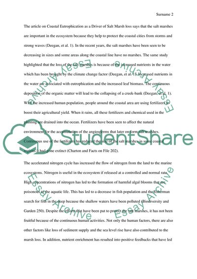 Salt Marsh Communities