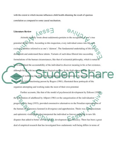 The Relationship between Socio-Economic Status and Health of the Children