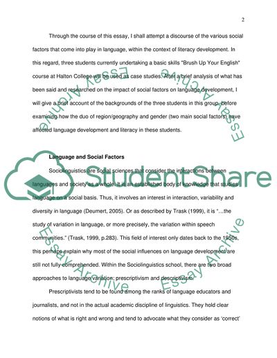 Interrelation Between Language and Literacy