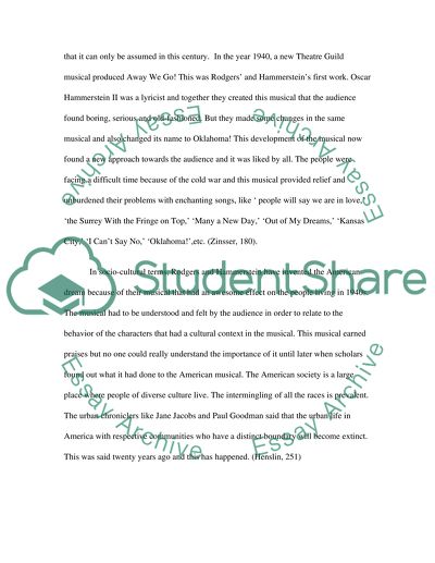 American Dream by Rodgers and Hammerstein