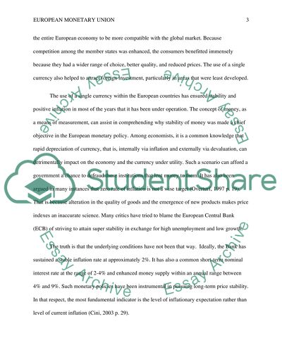 Monetary Integration in the European Union