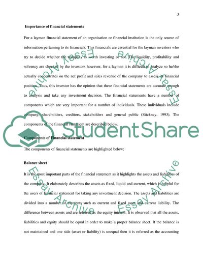 Importance of Financial Statements
