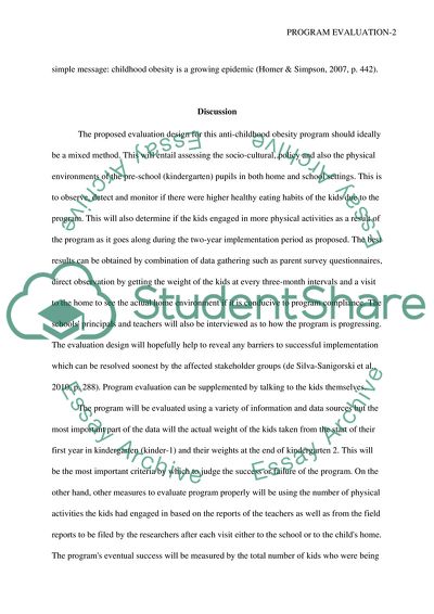 Obesity Prevention Programs