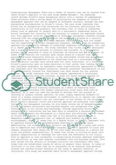 Organizational Management