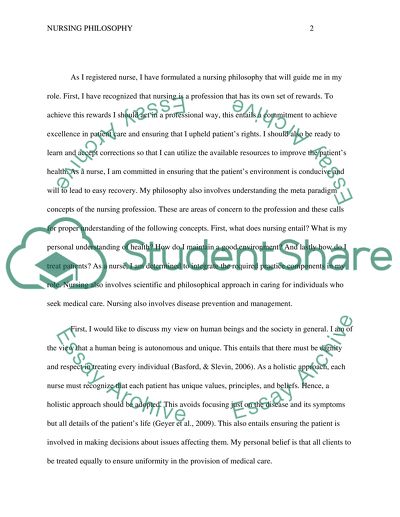 Philosophy essay example