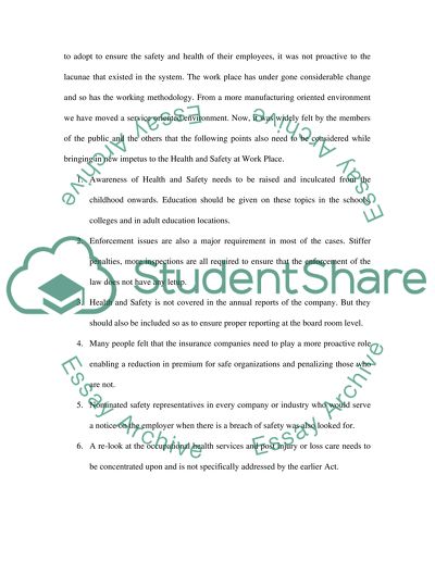 Revitalizing Health and Safety and its effect on the Construction Industry