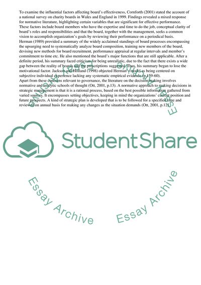 Non Profit Management: Governance & Leadership