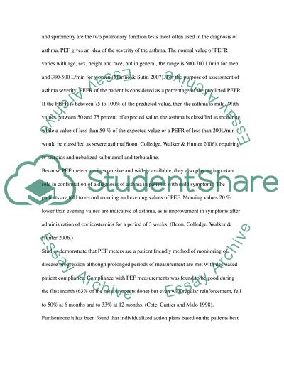 Investigations in Asthma
