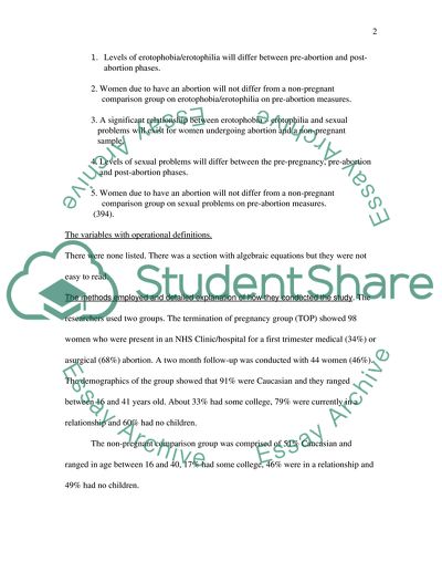 The Relationship between Induced Abortions