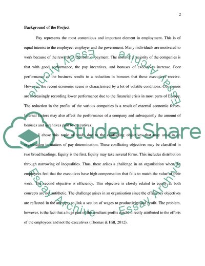 Impact of Company Performance on Pay Incentives of Executives