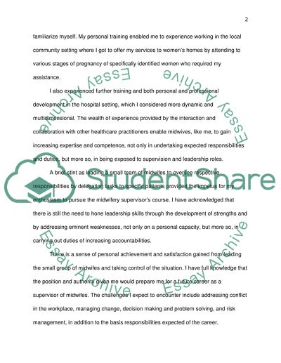 Midwifery essay