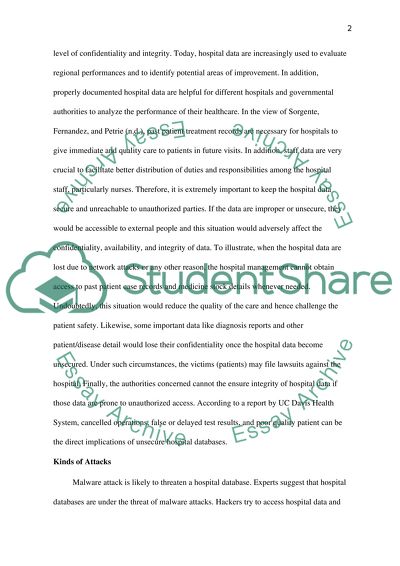 Risk Assessment for Non-profit Hospital