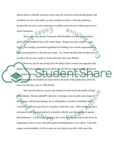 The Americans with Disabilities Act