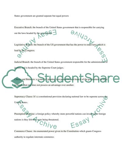 BASIC CONSTITUTIONAL CONCEPTS and Brief a case