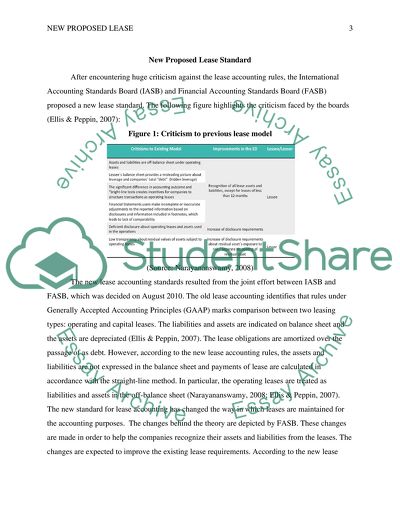 The new proposed lease