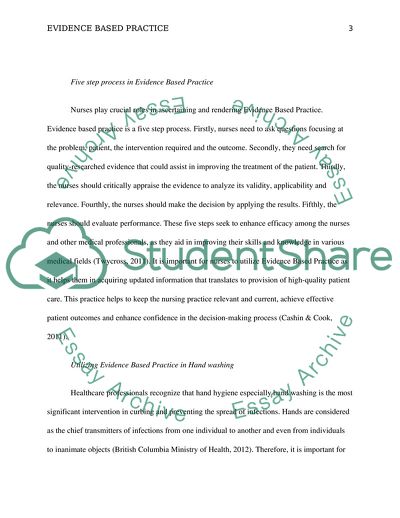 Five-Step Process in Evidence-Based Practice