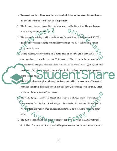 Industrial Engineering - Tissue Paper Industry