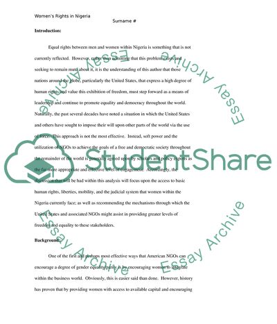 Womens Rights in Nigeria