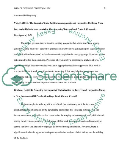 Impact of Trade on Inequality