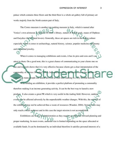 Expression of Interest