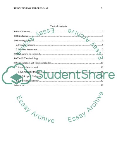 Teaching English Grammar