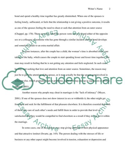 Why people marry, and what follows marriages or more interesting WHY PEOPLE CHEAT