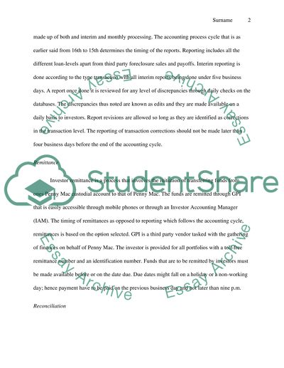 Internal auditing, Investor accounting, The process of Remittance, Reconciliation and Reporting