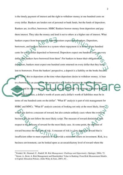 HSBC Risk Management