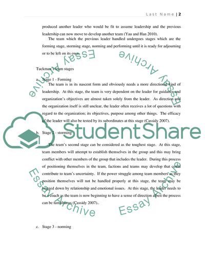 Tuckman and Belbins Theories of Team Dynamics