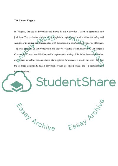 Use of Probation and Its Effect