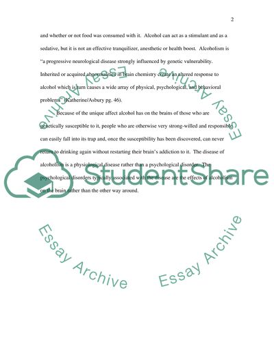 The Effects of Alcoholism