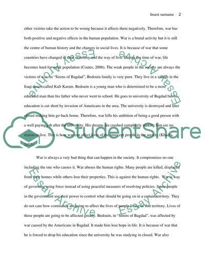 The Ethics of War and Peace