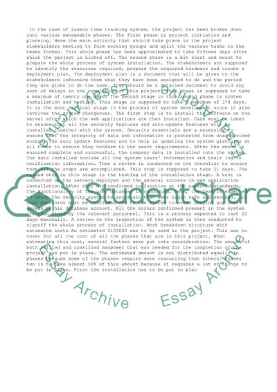 Group Project for Project Management Class