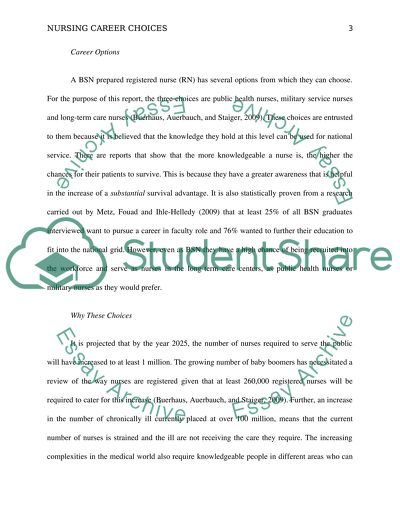 Planning a Pathway in Nursing