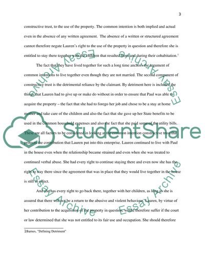 A Constructive Trust