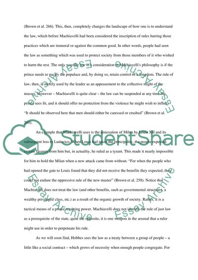 Views of Machiavelli, Hobbes and Grotius about Society