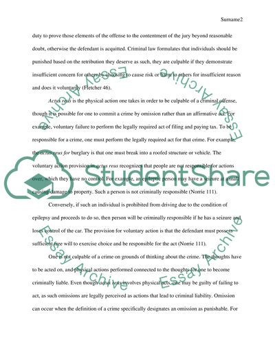 Criminal Liability Theory and Principles