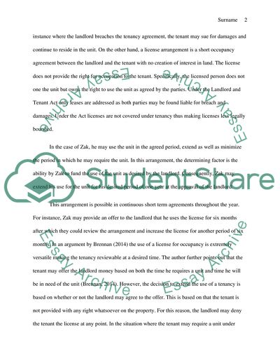 Landlord and Tenant Law