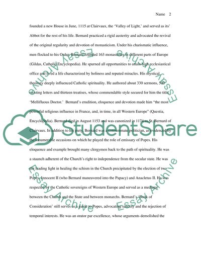 Order of the Knights Templar and St Bernard of Clairvaux