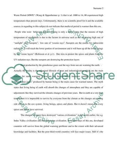 The Problem of Global Warming