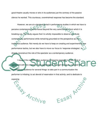 The role of the spectator