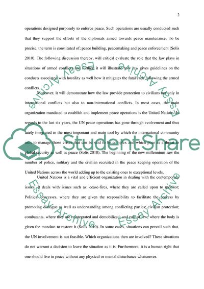 Armed Conflicts, North Atlantic Treaty Organizations