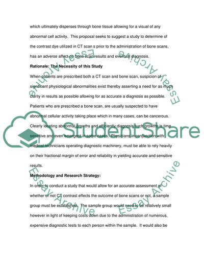 CT Testing Prior to Bone Scan Testing